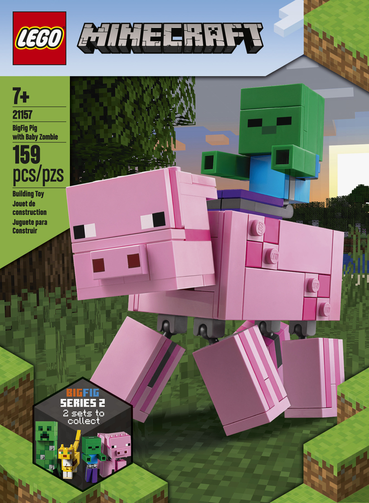 Lego minecraft pig bigfig sales