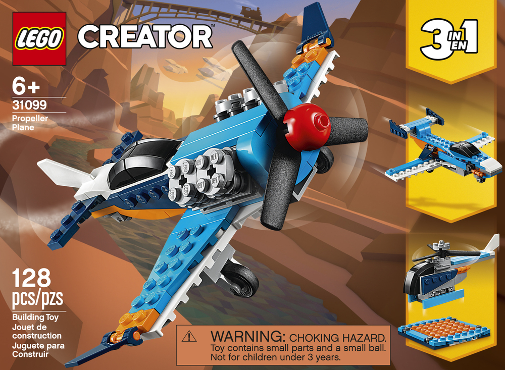 Lego Propeller Plane Tom's Toys