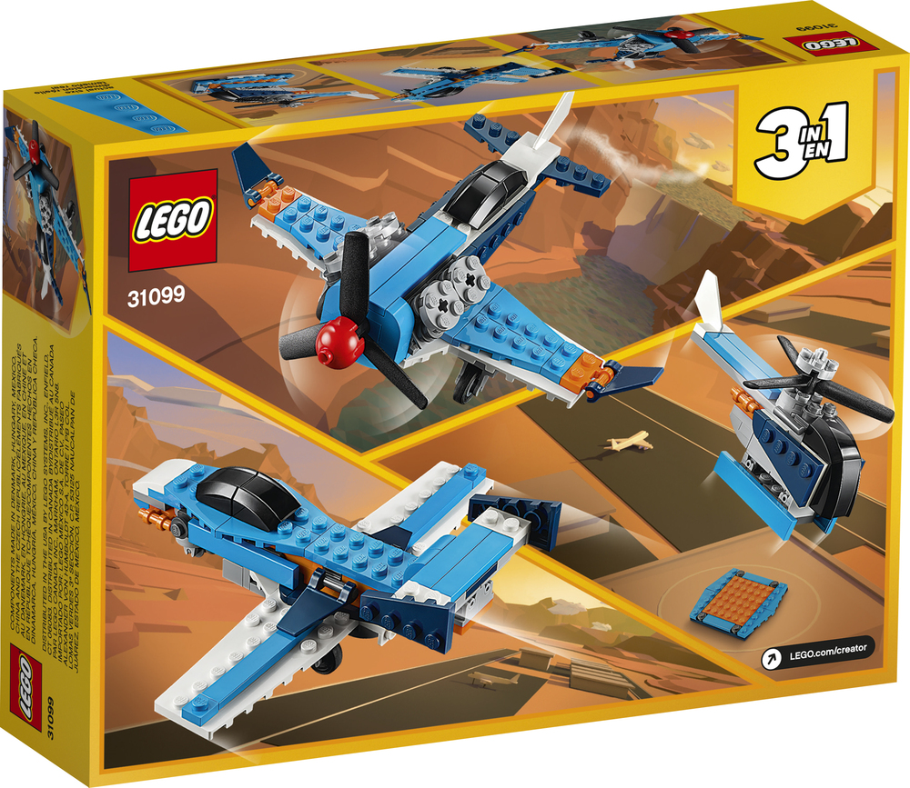 Lego propeller plane top
