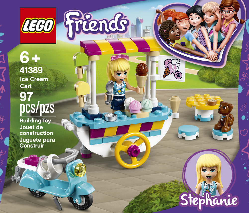 Lego friends shop ice cream cart