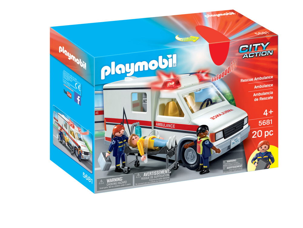 Vloeibaar vervagen potlood PLAYMOBIL CITY ACTION AMBULANCE RESCUE - Tom's Toys