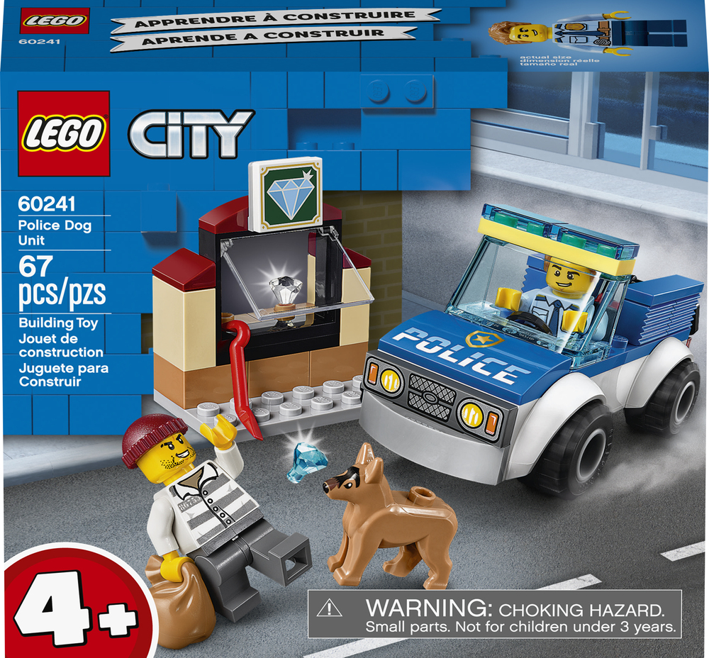 melodramatiske Samler blade Stor Lego City Police Dog Unit - Tom's Toys