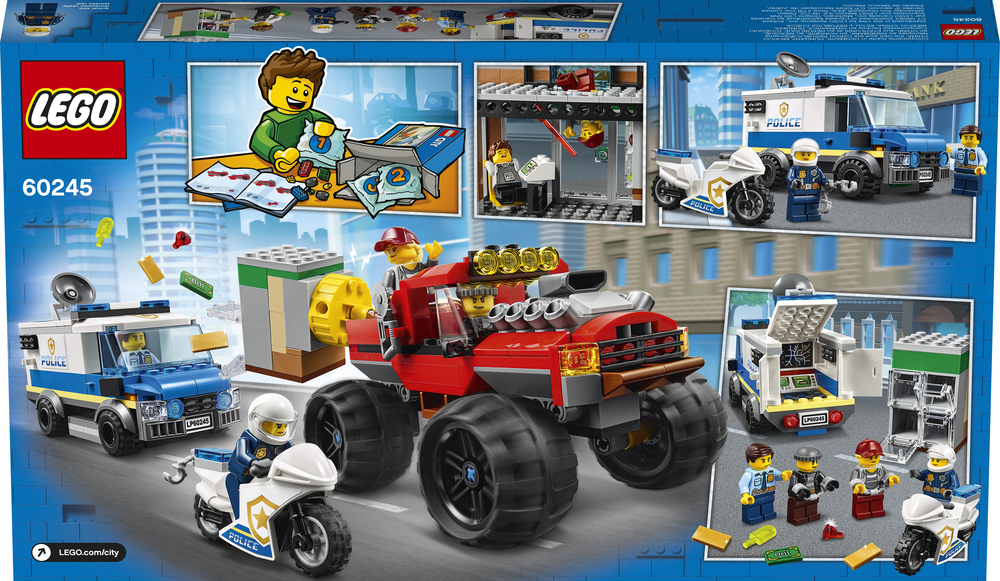 Police monster sales truck heist lego