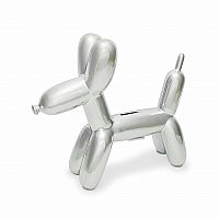 Balloon Dog Bank - Silver